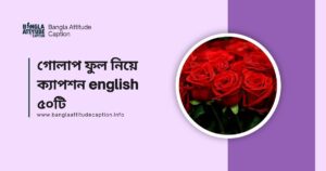গোলাপ ফুল নিয়ে ক্যাপশন english ৫০টি